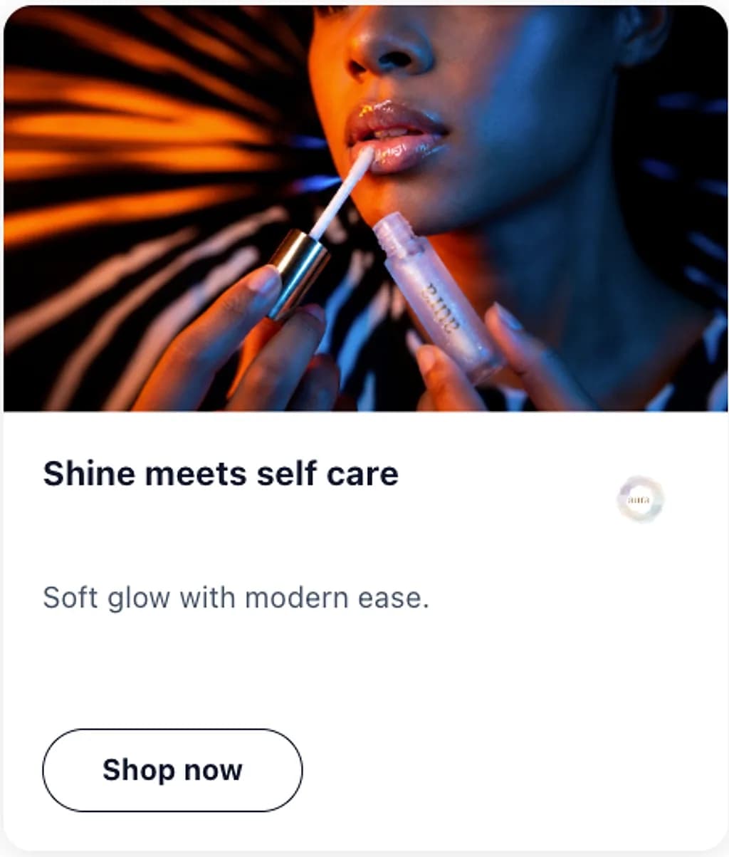 Aura shine meets self care portrait unit